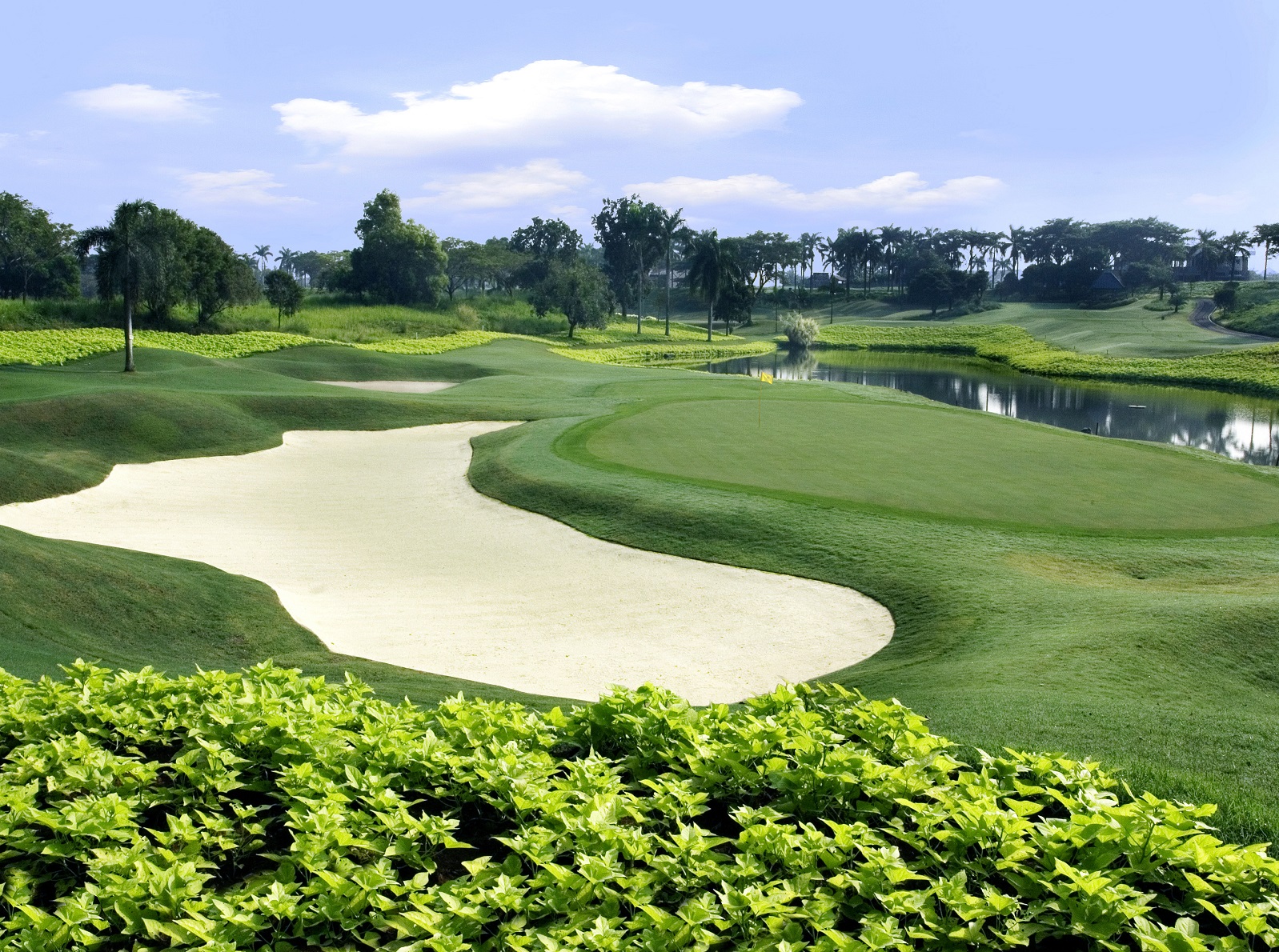 Damai Indah Golf BSD 코스의 코스 전경