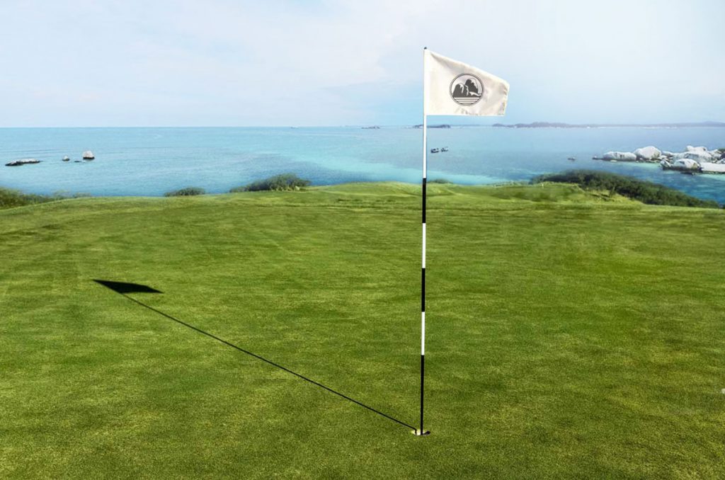 Pemandangan Lapangan Black Rocks Golf Belitung