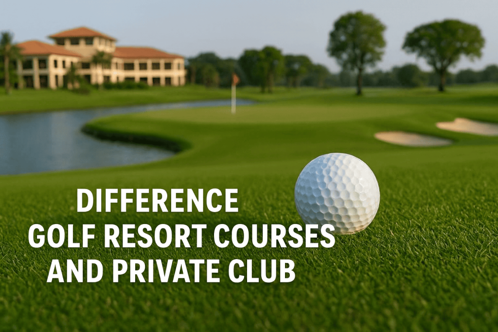 ความแตกต่างระหว่างสนามกอล์ฟรีสอร์ทและสนามกอล์ฟแบบ Private Club: คู่มือฉบับสมบูรณ์เพื่อทำความเข้าใจลักษณะของทั้งสองประเภท