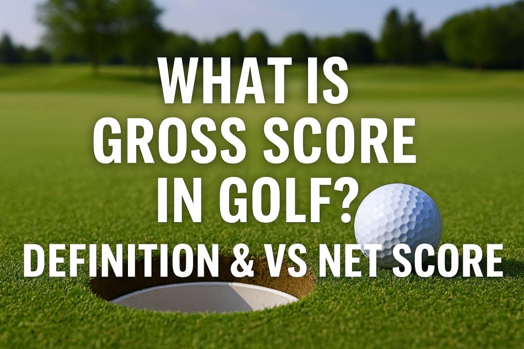 ゴルフにおけるグロススコアとは？