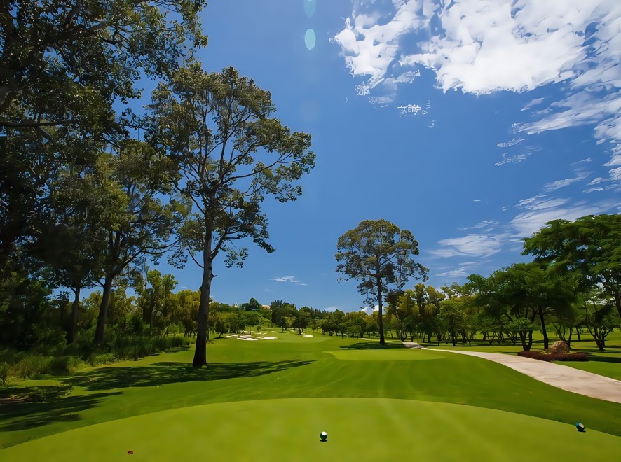 Siam Country Club Pattaya Old Course のバンカーとグリーン