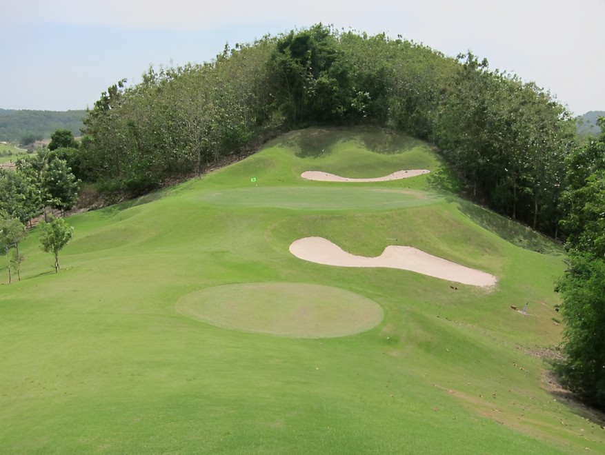 Silky Oak Country Club のグリーンまわり