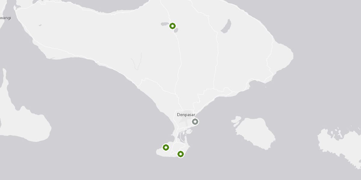 Bali golf course map